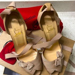 Christian Louboutin Christeriva Nude Sandals Worn once size 39